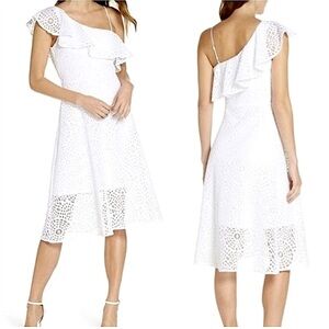 Lilly Pulitzer Callisto Dress in Resort White Sea Urchin Terry Lace Size 6 NWT